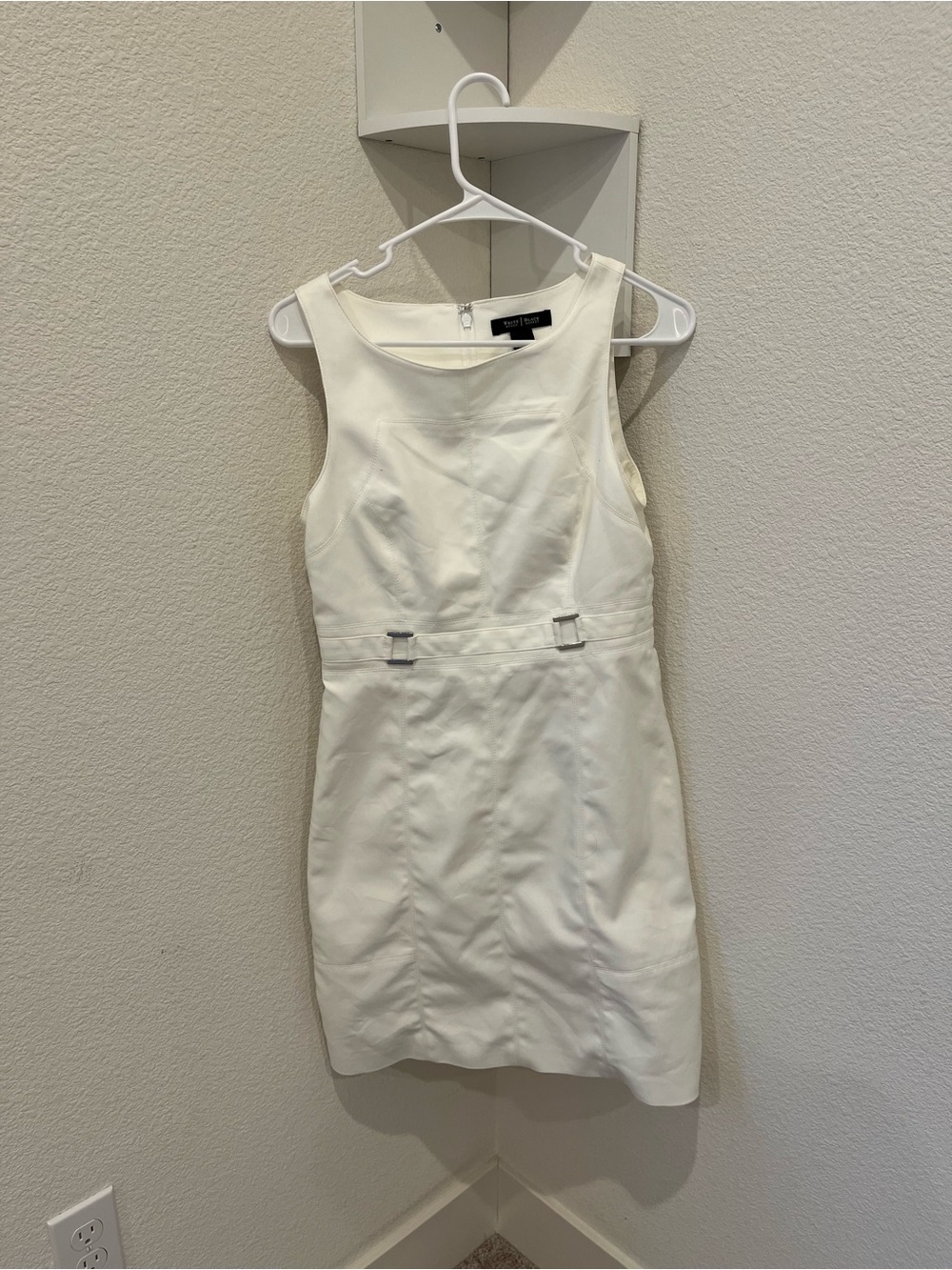 White House Black Market Ivory Sheath Dress